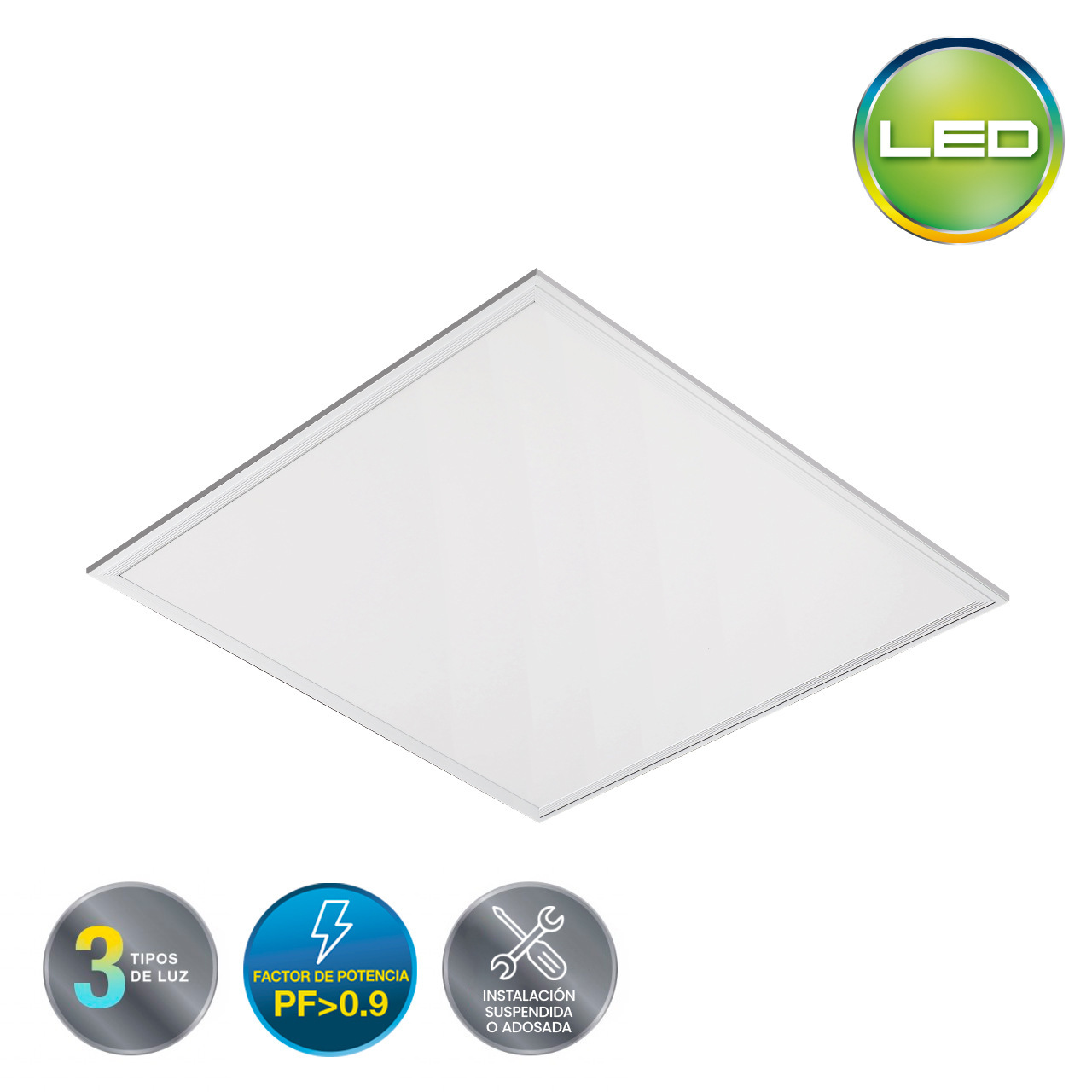 Panel LED 12W Empotrado