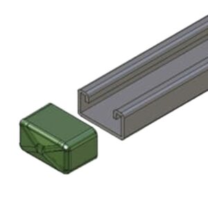 Remate Cuadrado para Unicanal 4x4 Polietileno