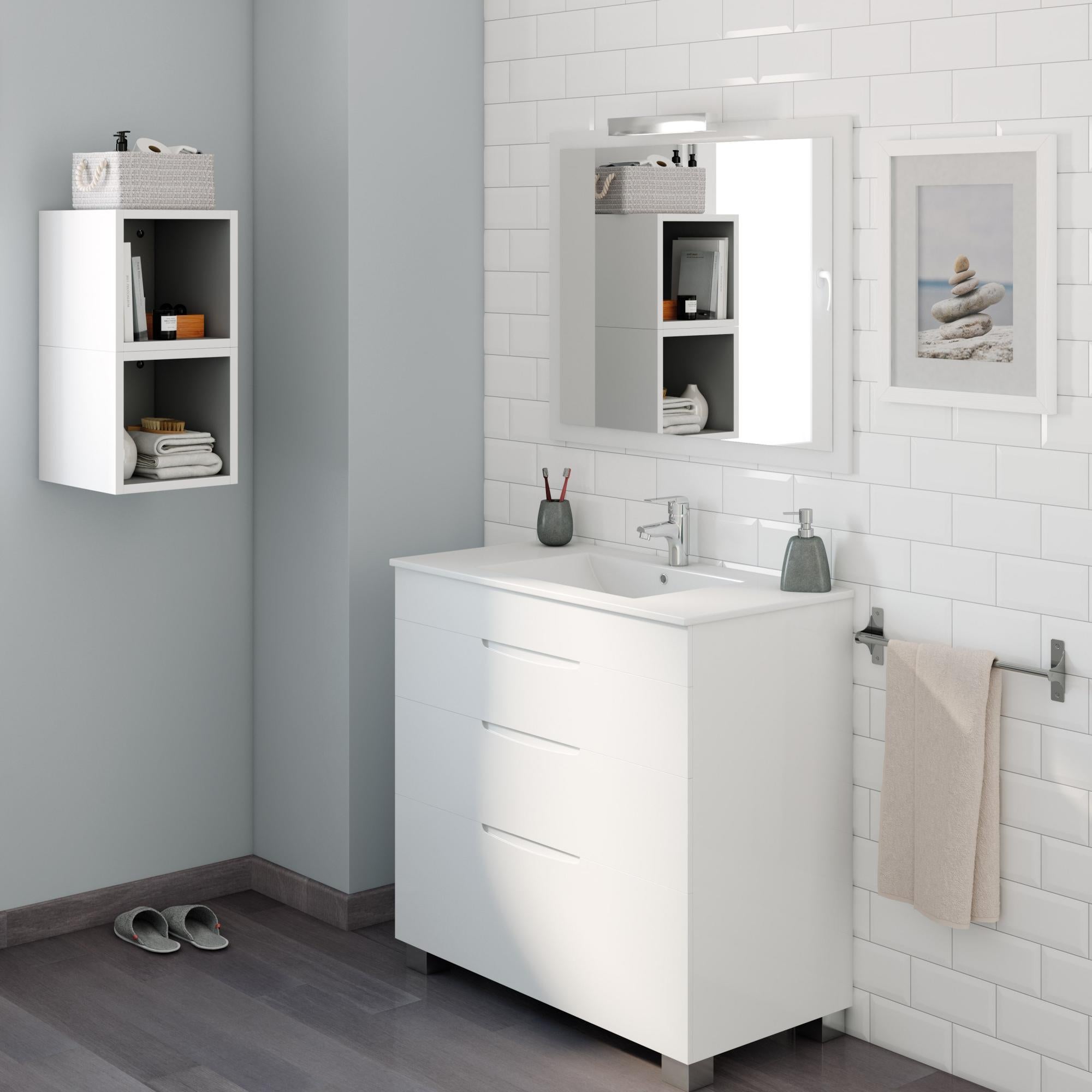 Lavabo con Kit de Mueble Completo