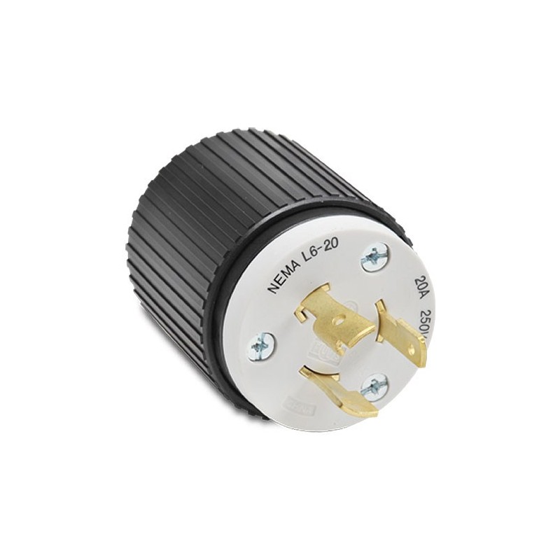 Clavija Media Vuelta 2f, 3h, 20a, 250v, L620p