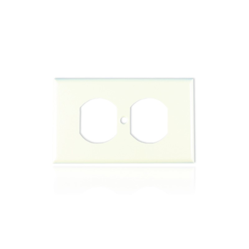 Tapa Baq 2x4 para Contacto Doble Blanca Leviton