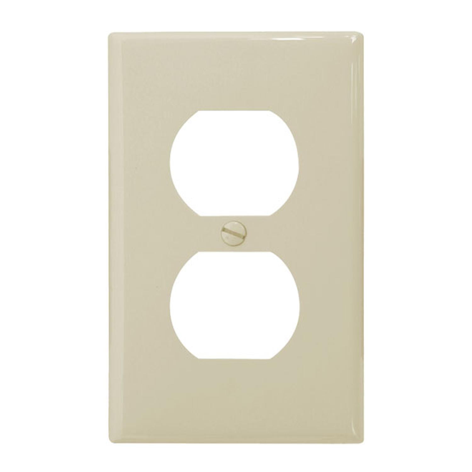 Tapa Baq 2x4 para Contacto Doble Marfil Leviton