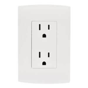 Contacto Doble 2P 15A 125V 5325W - 3W - Blanco