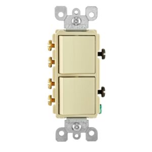 Apagador Decora Doble 15a, 120/277v 5634W