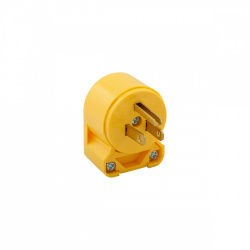 Clavija Recta 2P 3H 15A 125V N5-15p PVC Amarilla