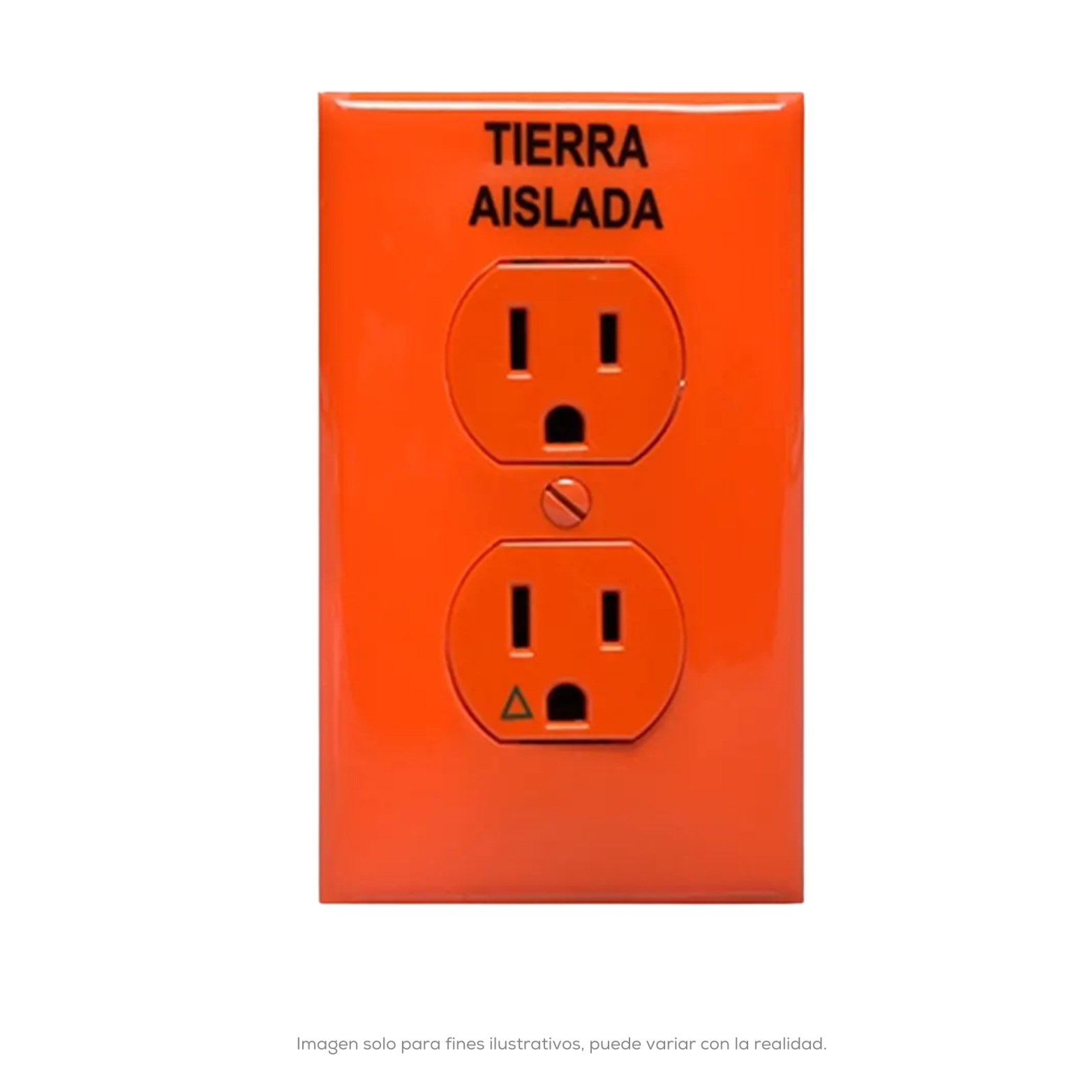 Contacto Duplex 2p, 3h, 20a, 125V Naranja Grad Hosp Ig362oig
