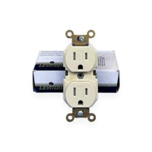 Contacto Duplex 20A Marfil Leviton Contacto Duplex 2p, 3h, 2