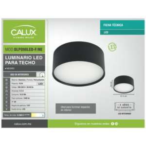 Luminaria LED 16W 100-240V Sobrep Calux Dlp098led-f/ne