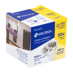 Lámpara Mr16 50W Halogeno Luz Blanca