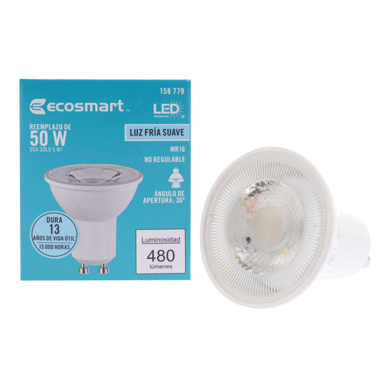 Lámpara Mr16 LED Luz Blanca - 5.5w