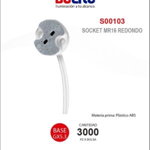 Socket Mr16 Redondo