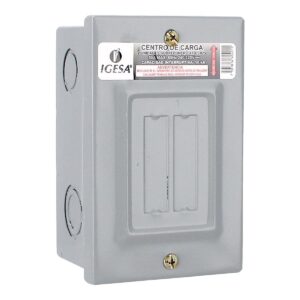 Centro de Carga 2 Circuitos Sobreponer 50AMP