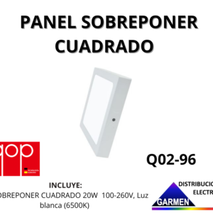Sobreponer Cuadrada 20W Pq02-56/65