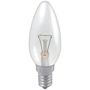 Foco Torpedo 40W E14 130V Cristal Claro