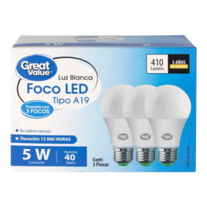 Foco LED A19 65K 9W 100-265  Individual