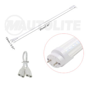 Tubo LED T8 65K 100-265v Claro Doble Conector