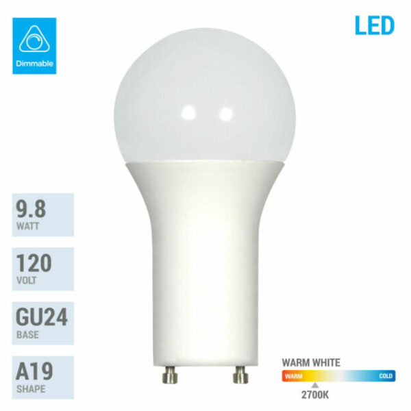 Foco LED A19 12W 30K Gu24 130V