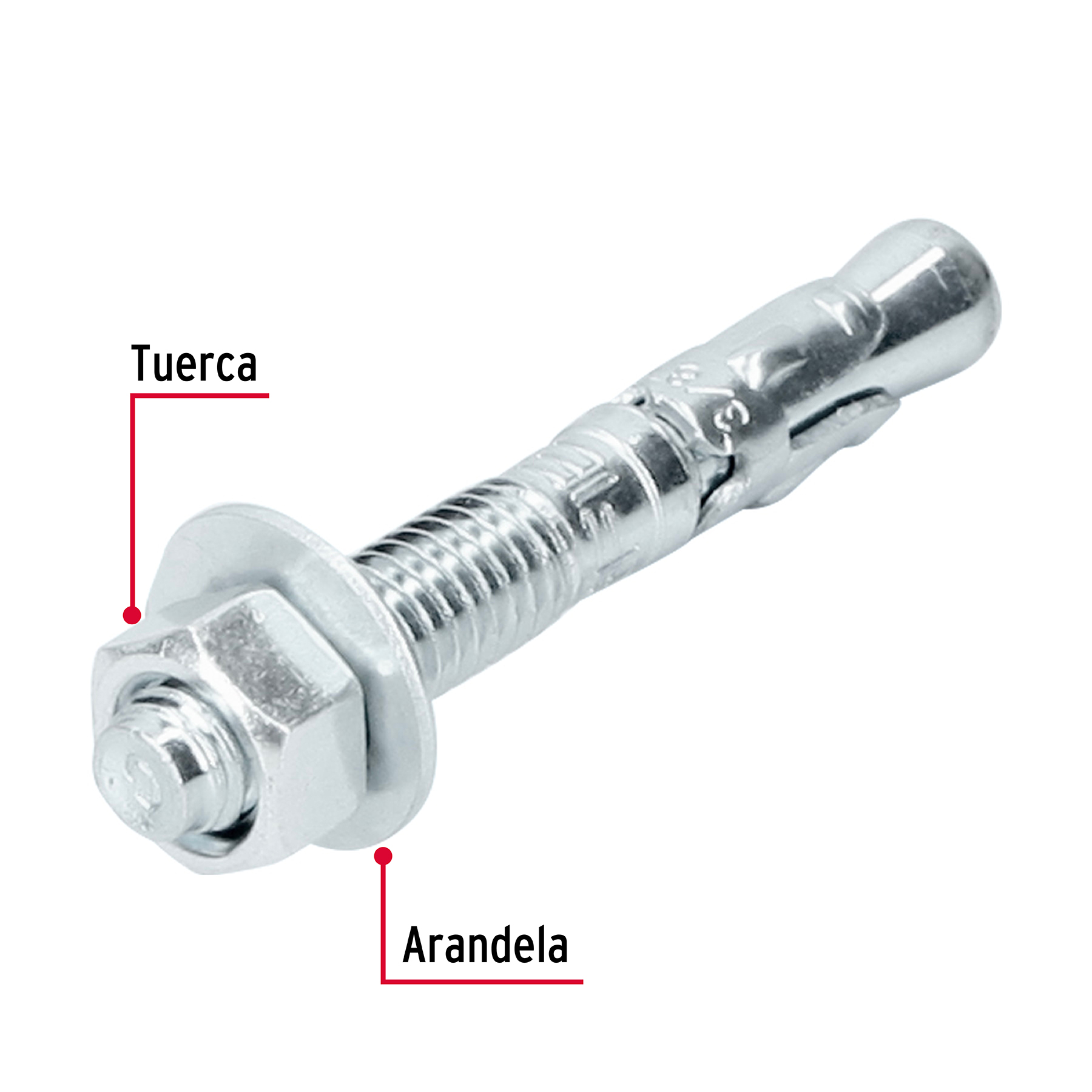 Taquete Arpon Aa 3/8 X 2 3/4 - Pulgadas