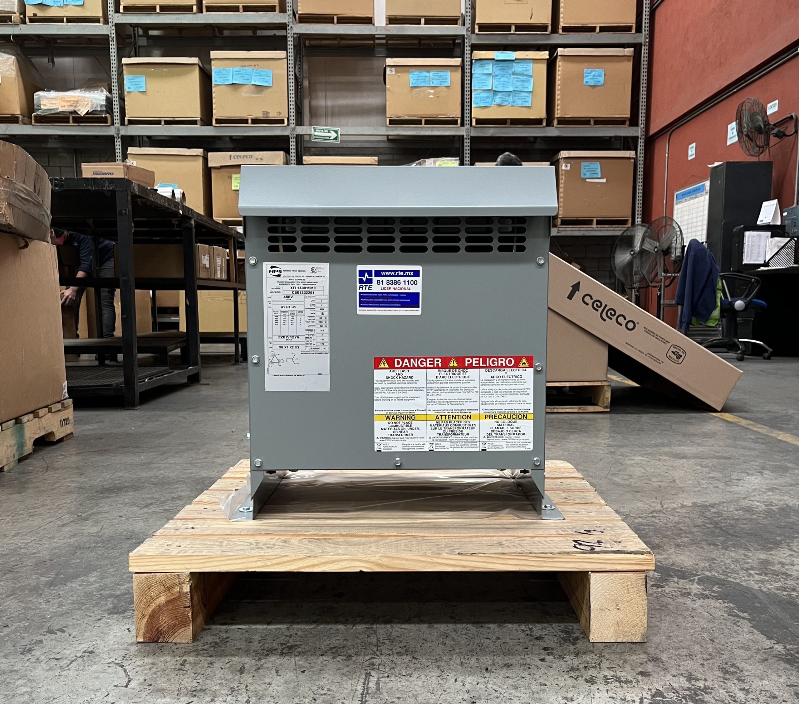 Trasnformador Seco 30 Kva 480-220v Hammont