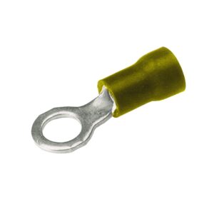 Zapata de Anillo Calibre 12-10, Perno 1/4" Amarillo