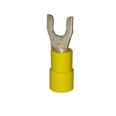 Zapata de Horquilla Amarillo Calibre 12-10, Perno 3/16"
