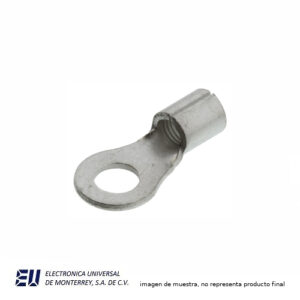 Terminal de Ojo Sin Aislar Cola Corta Calibre 4, Perno 1/2"