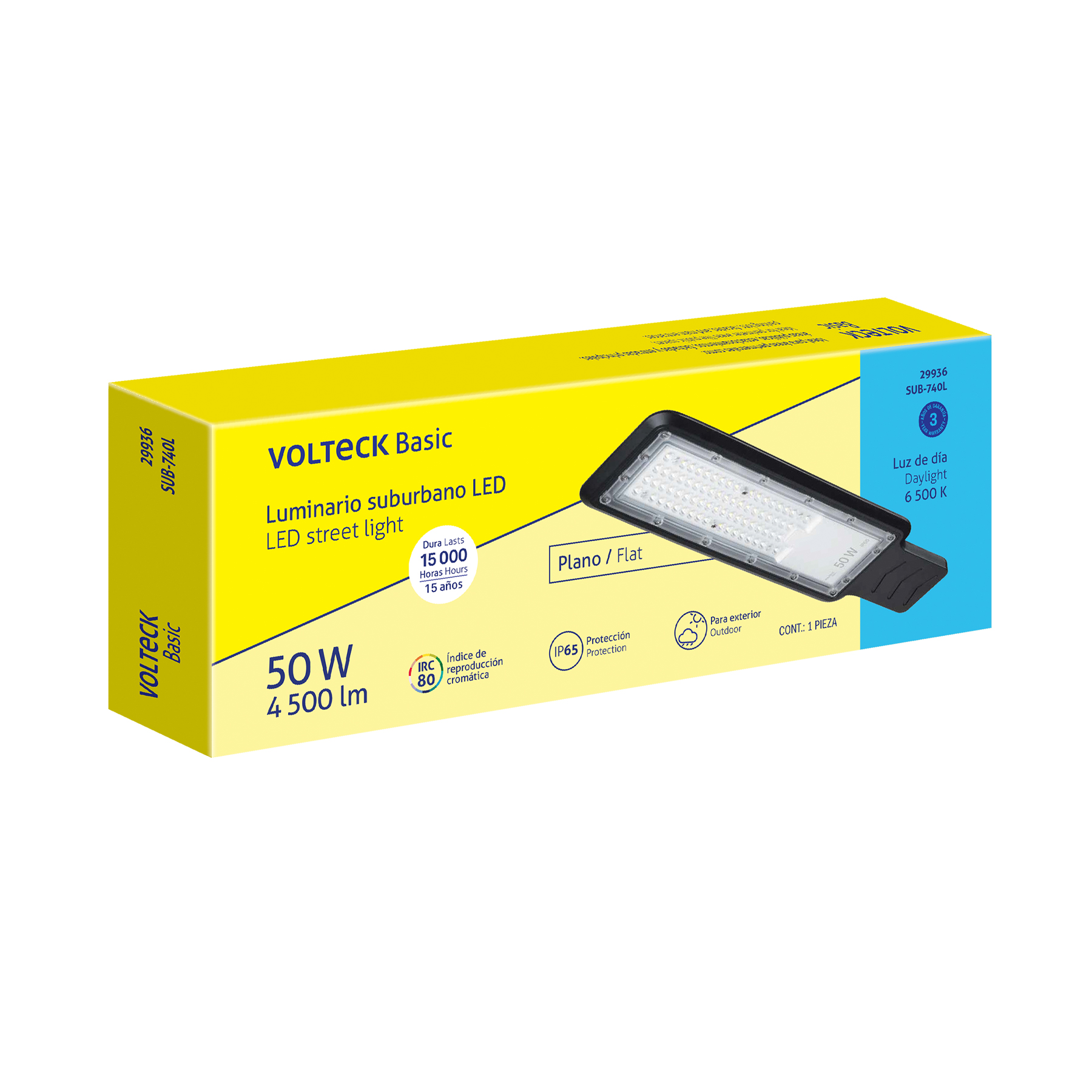 Luminario Suburbano LED 50 W 6500 K, Volteck Basic - Image 4