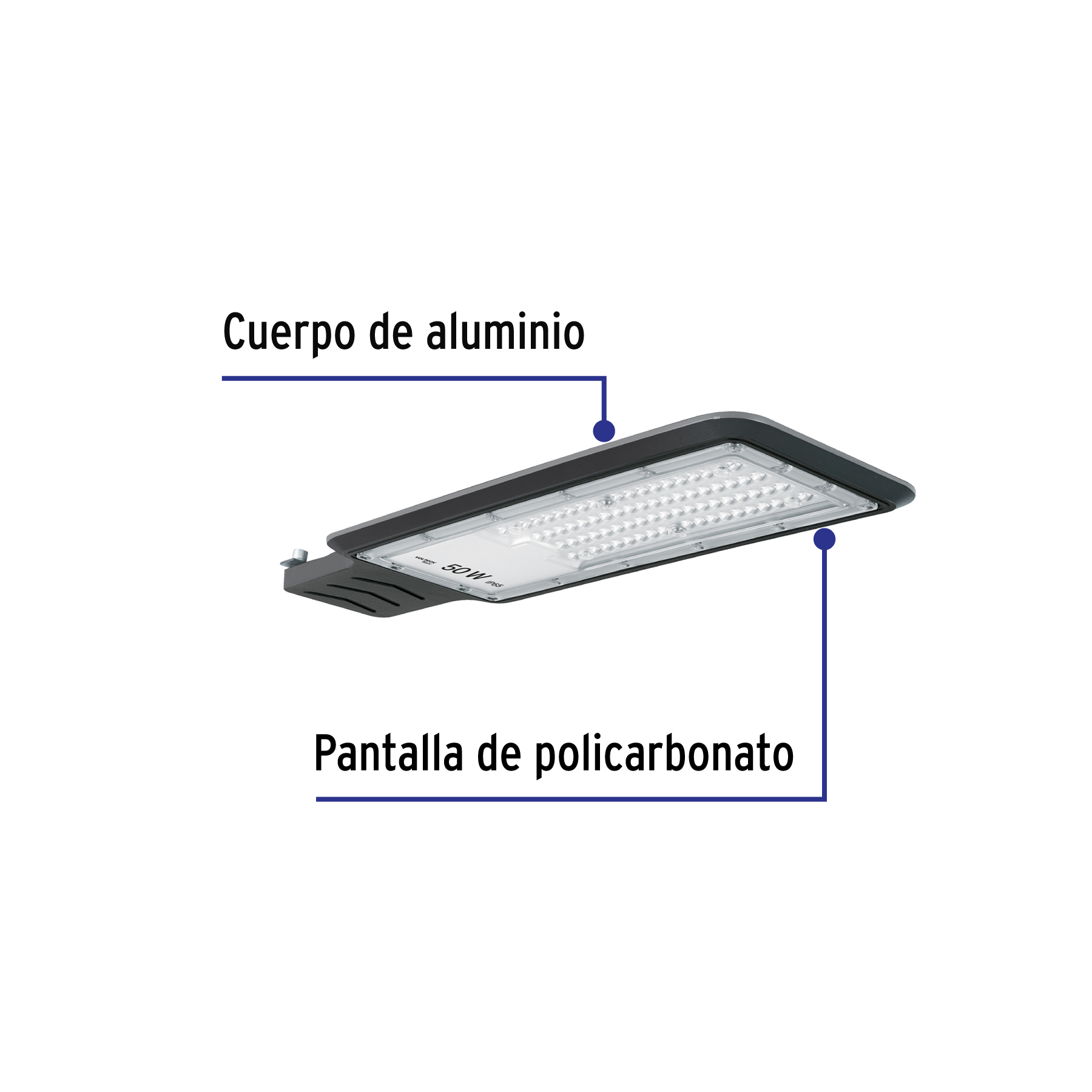Luminario Suburbano LED 50 W 6500 K, Volteck Basic - Image 5