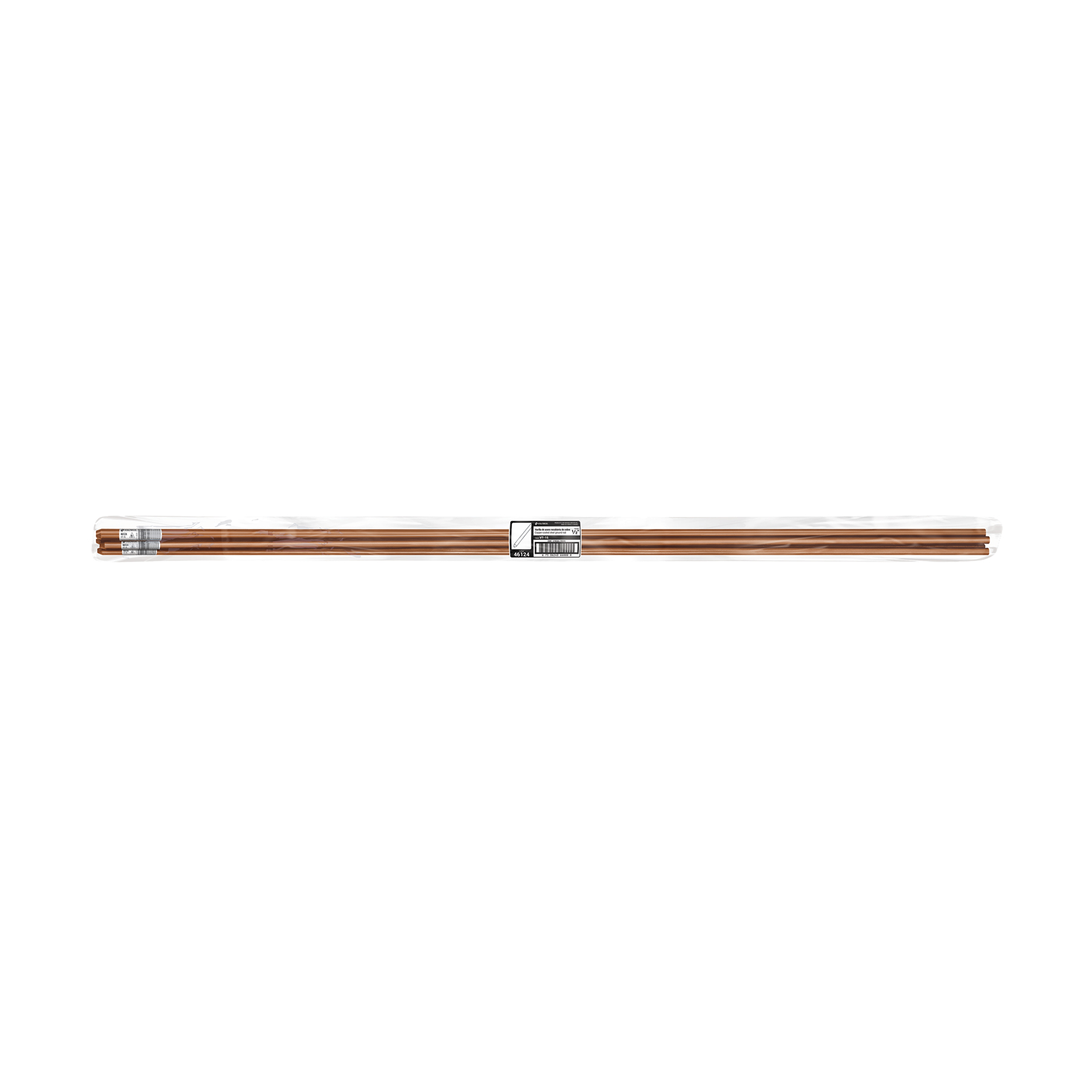 Varilla de 1.5 M, Acero Revestido de Cobre, de 1/2" Volteck - Image 2